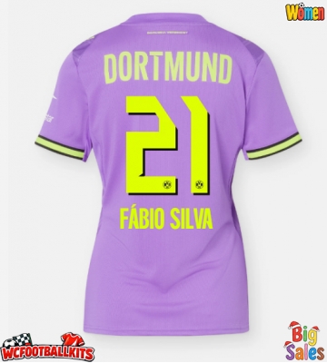 Borussia Dortmund Fabio Silva #21 Replica Third Stadium Shirt for Women 2026-27 Short Sleeve